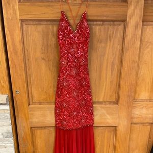 Hand painted couture gown